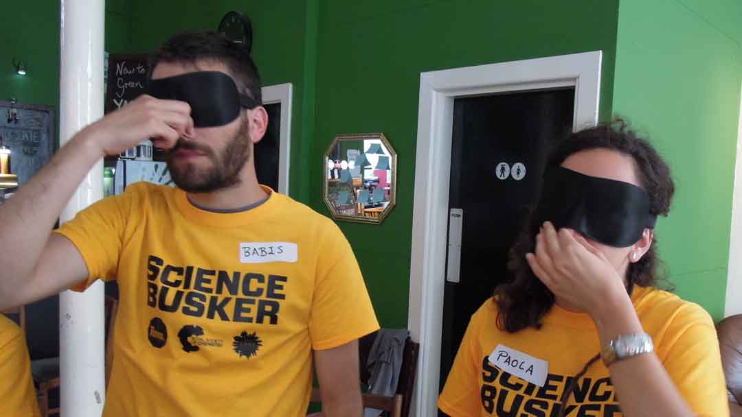 Science Buskers find out about the relationship between taste and smell